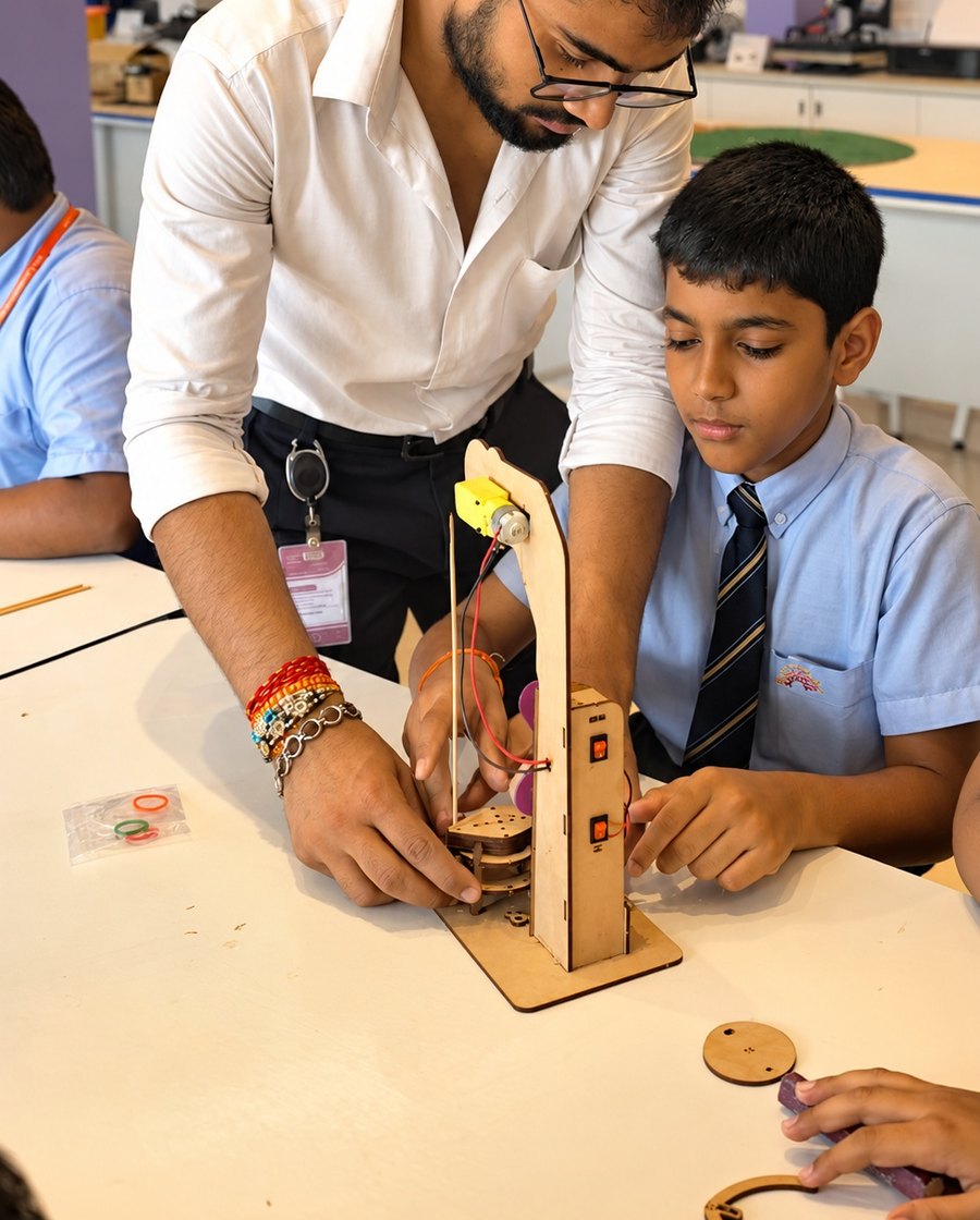 Science, done with the hands, the Aerobay at Birla Open Minds International School, Bhopal