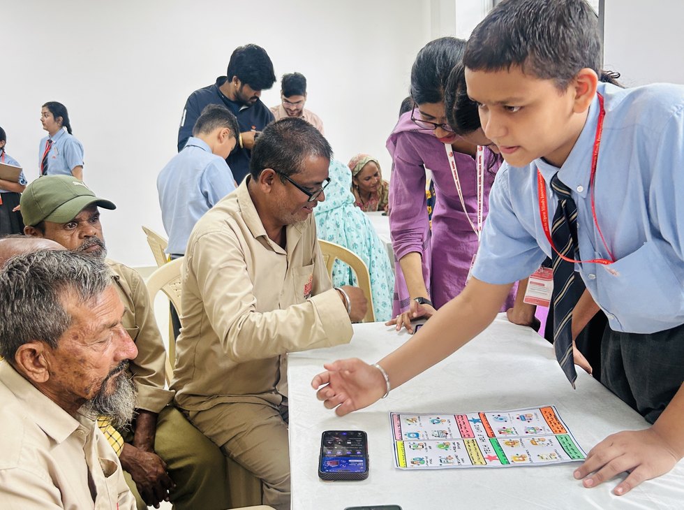Shown once, then done again alone at Birla Open Minds International School, Bhopal