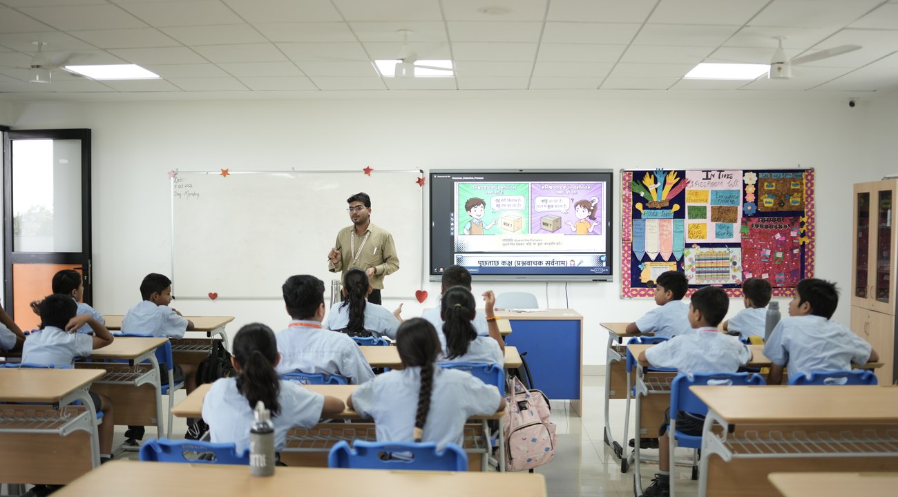 A High School classroom, Birla Open Minds International School, Bhopal